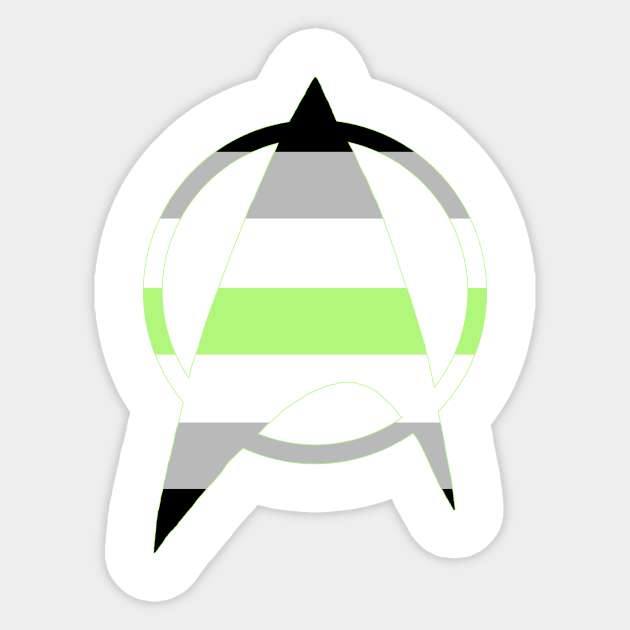 Agender Starfleet Pride Sticker by EmceeFrodis